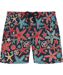 Bañador elástico con estampado Holistarfish para niño Azul marino vista frontal