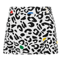 Falda envolvente con estampado Leopard para mujer - Vilebrequin x JCC+ - Edición limitada Blanco vista frontal