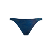 Women Tanga Bikini Bottom Rainbow Disco green 正面图