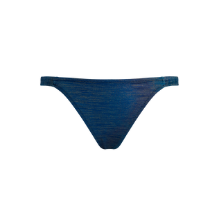 Women Tanga Bikini Bottom Rainbow Disco green 正面图