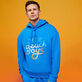 Sudadera con capucha y logotipo degradado bordado para hombre de Vilebrequin x The Beach Boys Earthenware vista frontal desgastada
