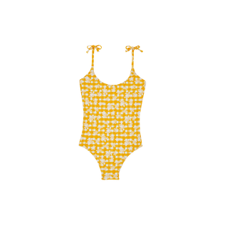 Maillot de bain une pièce fille Turtles Vichy Mangue vue de face