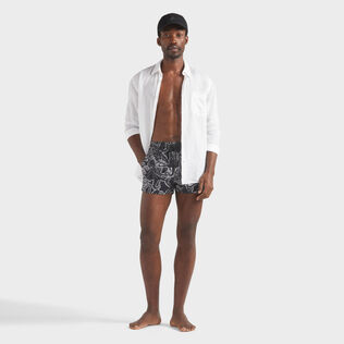Men Short Swim Shorts Poulpes Black details view 1