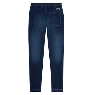 Men Chino Relax fit Pants Dark denim w1 back view