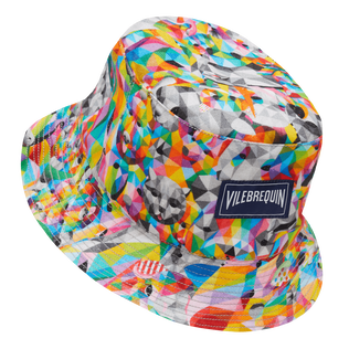 Linen Bucket Hat Animals - Vilebrequin x Okuda San Miguel Multicolor front view