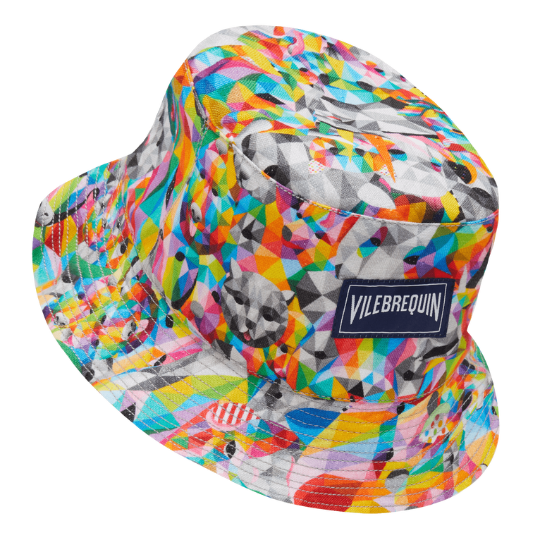 Linen Bucket Hat Animals - Vilebrequin X Okuda San Miguel - Hat - Boheme - Multi - Size M/L - Vilebrequin