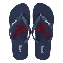 Chanclas de color liso para hombre Azul marino vista frontal