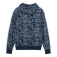 Sweatshirt homme imprimé Poulpes Bicolores Bleu marine vue de dos