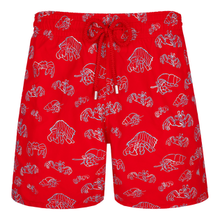 Bañador con bordado Hermit Crabs para hombre - Edición limitada Amapola vista frontal