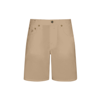 Men Cotton Bermuda Shorts Solid Sand front view