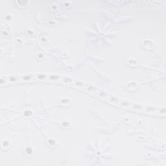 女士 Broderie Anglaise 棉质百慕大短裤 White 打印