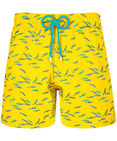 Gulf Stream Badeshorts mit Stickerei für Herren – Limitierte Serie Sunflower Vorderansicht