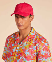 Embroidered Cap Turtles All Over Gooseberry red 正面穿戴视图
