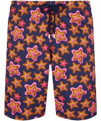 Maillot de bain long stretch homme Stars Gift Bleu marine vue de face