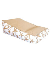 "Raffia-Effect" Floating Sun Lounger Starfish - VBQ x MX HOME White front view