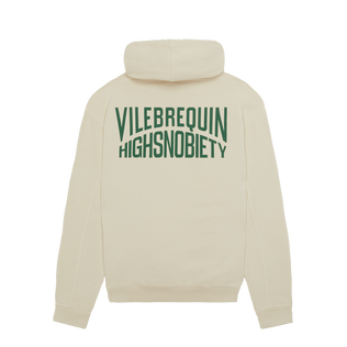 男士纯色棉质连帽运动衫 - Vilebrequin x Highsnobiety Tofu 后视图