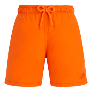 Solid Badeshorts für Jungen Apricot Vorderansicht