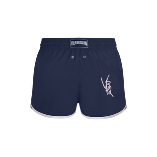 Maillot de bain homme ultra-léger VBQ line Bleu marine vue de dos