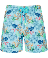 Men Swim Trunks Embroidered Fond Marins - Limited Edition Thalassa front view