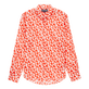 中性 Attrape Coeur 纯棉巴厘纱夏季衬衫 Poppy red 正面图