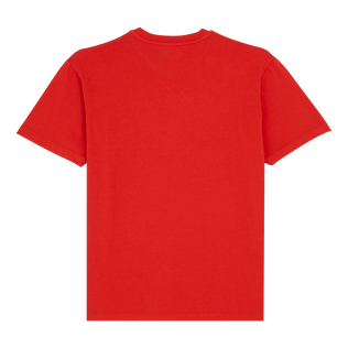 T-shirt en coton imprimé logo tortue homme Coquelicot vue de dos
