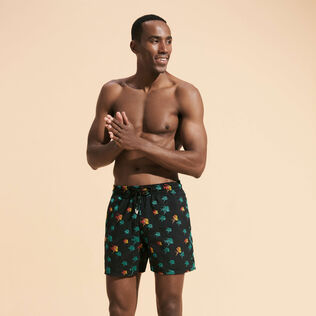 Bañador con bordado Piranhas para hombre - Edición limitada Negro detalles vista 2