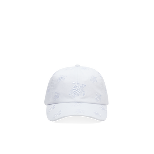 Embroidered Cap Turtles All Over White details view 4