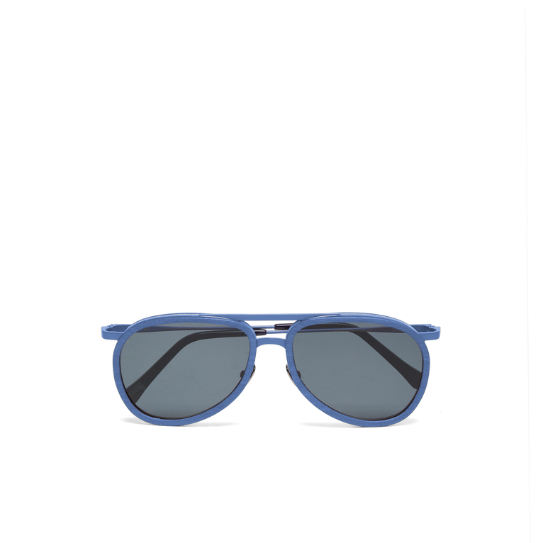 Solid Unisex-sonnenbrille Mit Holz – Vbq X Shelter - Vol2nuit - Blau - Größe OSFA - Vilebrequin