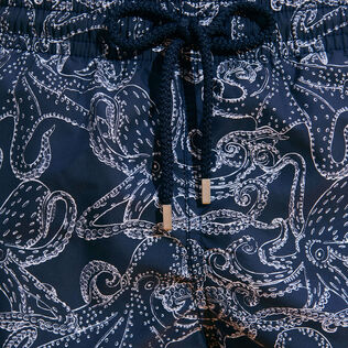 Bañador con estampado Poulpes Bicolores para hombre Azul marino detalles vista 1