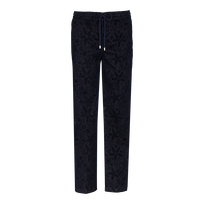 Joggers vaqueros flocados con estampado Starlettes para hombre Dark denim w1 vista frontal