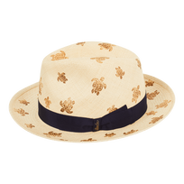 Men Straw Hat Vilebrequin x Borsalino Sand front view