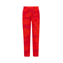 Pantalones de viscosa con estampado Flower Power para mujer Lipstick vista frontal