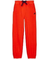 Pantaloni da jogging a tinta unita bambino Papavero vista frontale