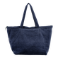 Bolsa de playa grande de color liso Azul marino vista trasera