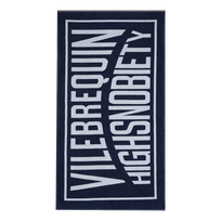 Logo Beach Towel - Vilebrequin x Highsnobiety Deep blue front view