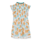 Vestido corto con estampado Iridescent Flowers of Joy para mujer - Vilebrequin x Poupette St Barth Terracotta vista trasera