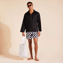 Men Blackand  White Look  正面图