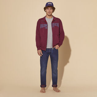 Jean stretch 5 poches homme Mosaïque Med denim w2 vue de détail 1
