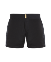 Men Wool Swim Shorts Tailoring Black front view