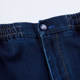 Men Chino Relax fit Pants Dark denim w1 details view 5