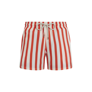 Bañador corto elástico con estampado Stripes - Vilebrequin x St Regis para hombre Sugar switzle vista frontal