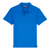 男士纯色亚麻运动 Polo 衫 Palace 正面图