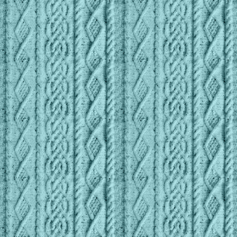 中性 Aran Knit 亚麻托特包 Thalassa 打印