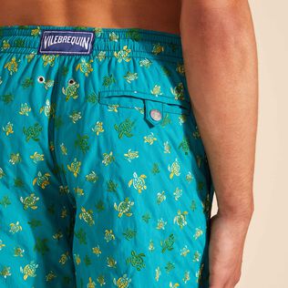 Men Swim Shorts Embroidered Ronde des Tortues - Limited Edition Ivy details view 2