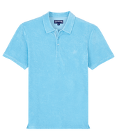 Men Terry Polo Solid Santorini front view
