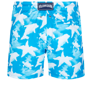 Ultraleichte und verstaubare Clouds Badeshorts für Herren Hawaii blue Rückansicht