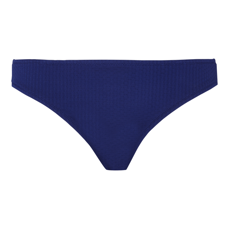 Bas De Maillot De Bain Culotte Femme Plumetis - Frise - Bleu