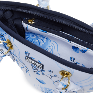 Women Neoprene Beach bag Medusa and Shells White details view 4