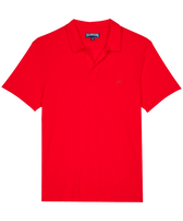 Polo Tencel™ de color liso para hombre Peppers vista frontal