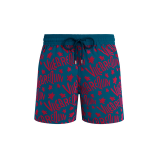Pantaloncini mare uomo Ronde des Tortues Logo Peacock vista frontale